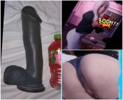 THE CHALLENGE --&gt;&gt; 300 ✓UPVOTES and bI will make a hot video of me fucking this Big Black Monster Cock like a good sissy bimbo barbie bitch.😘 (This Monster Dildo is 12" long × 8" circumference 😍) from monster black