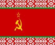 Flag of Byelorussian Soviet Socialist Republic (BSSR) in the Style of Democratic People's Republic of Korea (North Korea) from gambar bogel artis korea seks