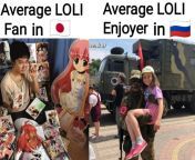 Lolicon people in different countries from lolicon sample