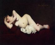 Jules Joseph LeFebvre - Reclining Nude, 1868. (2000 x 904) from jules nude