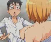 Idk what’s going on here. He’s shocked by her boobs ? XD Hentai is called: ( Peace Hame! ) #Hentai #Hentaigifs #nsfw from hentai 69